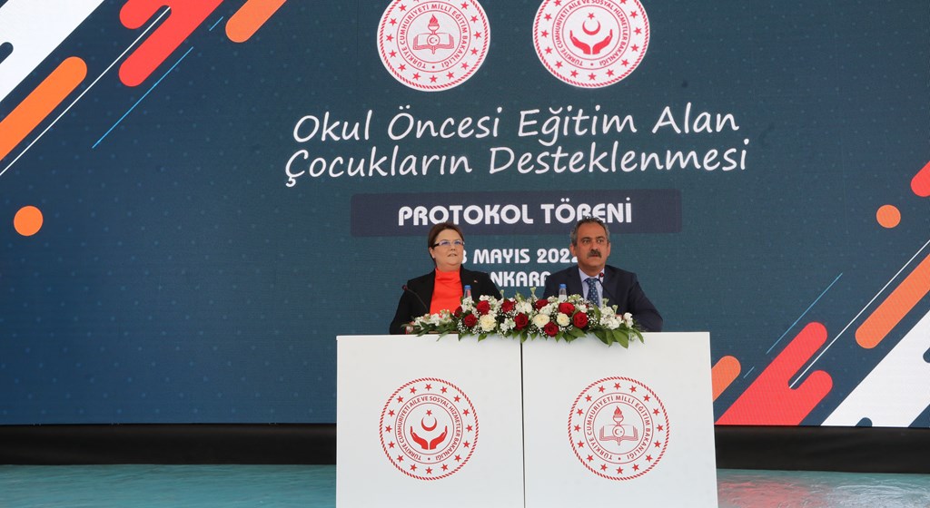 Bakanlığımız ile Milli Eğitim Bakanlığı Arasında Okul Öncesi Eğitim Alan Çocukların Desteklenmesi Protokolü İmzalandı