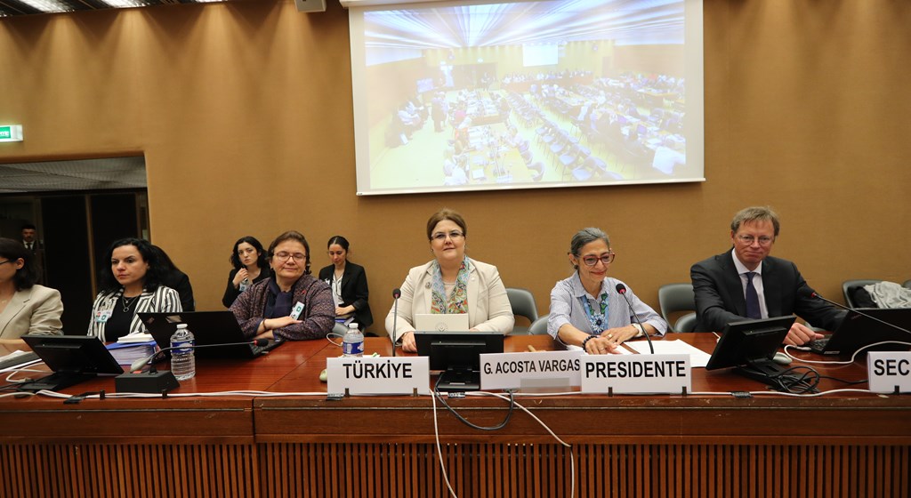 Aile ve Sosyal Hizmetler Bakanımız Sayın Derya Yanık, Cenevre’de Türkiye’nin Kadına Yönelik Şiddetle Mücadelesini Anlattı