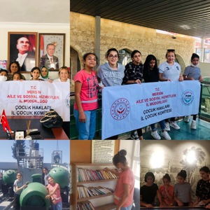 İl Müdürlüğümüz Çocuk Hakları komite üyesi çocuklarımız, milli birlik ve beraberliğin temsili 30 Ağustos Zafer Bayramı'nda Tarsus müzesi ve Nusret Mayın gemisini gezdiler. - fotoğraf 1