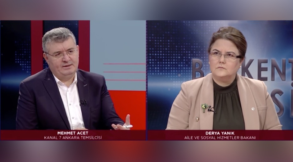 Bakanımız Derya Yanık Kanal 7’de “Başkent Kulisi” Programına Katıldı