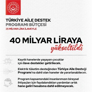 Our Minister Derya Yanık: "We are increasing our support amount under the Türkiye Family Support Program to 850 TL - 1,250 TL" - fotoğraf 2