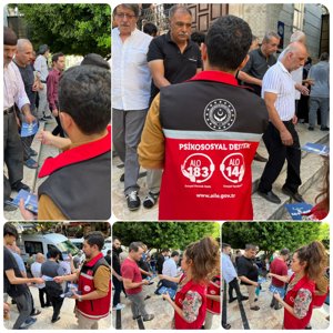 Yenişehir SHM, cami çıkışında erkek vatandaşlarımıza "Kadına El Kal-ka-maz" broşürü dağıtarak farkındalık çalışmalarına devam ediyor.  - fotoğraf 1