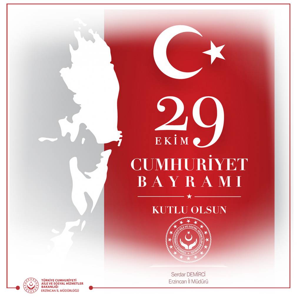 İl Müdürümüz Serdar Demirci’nin 29 Ekim Cumhuriyet Bayramı Kutlama Mesajı 