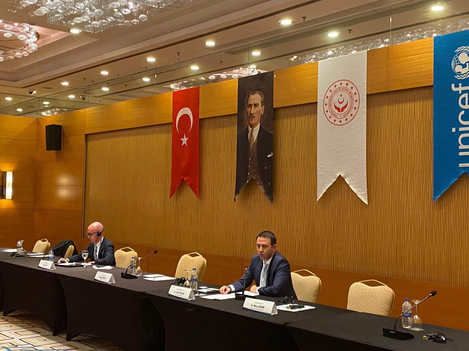 Bakanlığımız ve Birleşmiş Milletler Çocuklara Yardım Fonu (UNICEF) Arasındaki 2021- 2022 Çalışma Planı’nın Yıllık Değerlendirilme Toplantısı Gerçekleştirildi