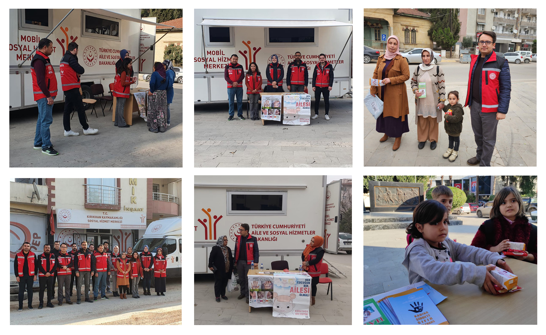 Mobil Sosyal Hizmet Aracı 5 Aralık - 7 Aralık 2022 Kırıkhan’ da hizmet vermiştir.