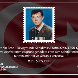 Şehit Jandarma Uzman Onbaşı Erol ÇALIK'ın Şehadetinin Sene-i Devriyesi - fotoğraf 1