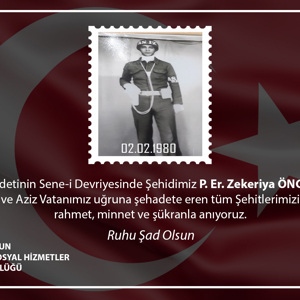 Şehit Piyade Er Zekeriya ÖNGE Şehadetinin Sene-i Devriyesi - fotoğraf 1