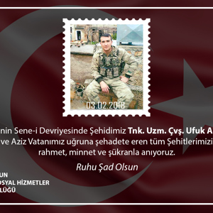 Şehit Tank Uzman Çavuş Ufuk AKDAĞ Şehadetinin Sene-i Devriyesi - fotoğraf 1