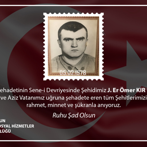 Şehit Jandarma Er ÖMER KIR  Şehadetinin Sene-i Devriyesi - fotoğraf 1