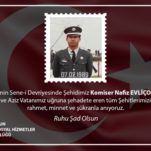 Şehit Komiser Nafiz EVLİÇOĞLU Şehadetinin Sene-i Devriyesi - fotoğraf 1
