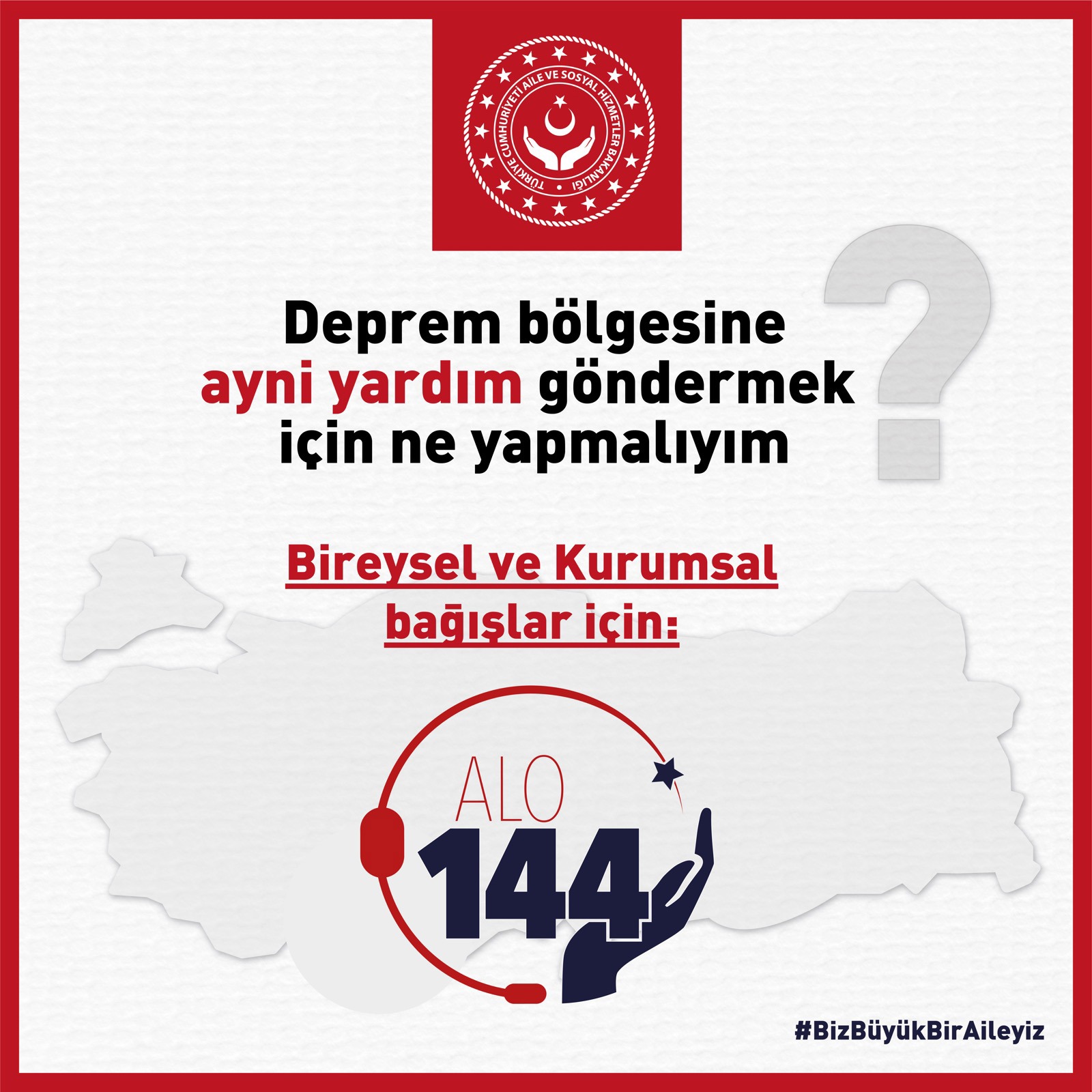 Sosyal Yardım Hattımız ALO 144, yapılan ayni yardımların hedef depolara yönlendirme işlemine hızla devam ediyor.  Deprem bölgelerine ayni yardımda bulunmak isteyen kişi ya da kuruluşlar ALO 144 ile iletişime geçebilir - fotoğraf 1