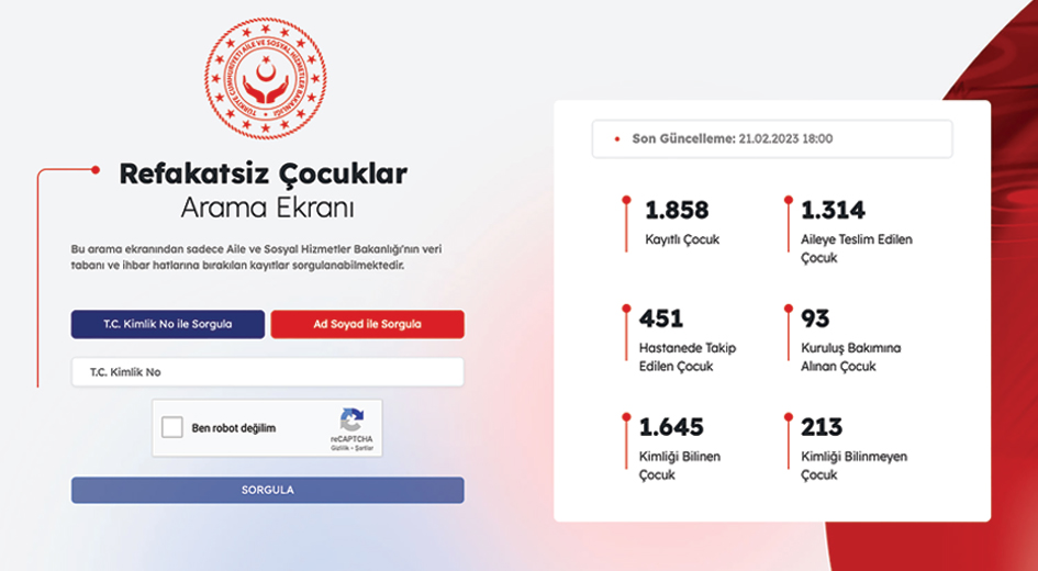 Bakanımız Derya Yanık: “Refakatsiz çocuklar için Bakanlık web sitemizde sorgu ekranı açtık”
