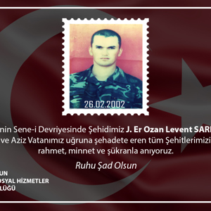 Şehit Jandarma Er Ozan Levent SARIKAYA Şehadetinin Sene-i Devriyesi - fotoğraf 1