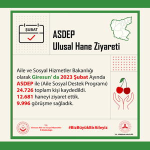 Giresun Aile ve Sosyal Hizmetler İl Müdürlüğü 2023 Şubat Ayı Faaliyetleri - fotoğraf 2