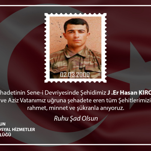 Şehit Jandarma Er Hasan KIRCI Şehadetinin Sene-i Devriyesi - fotoğraf 1