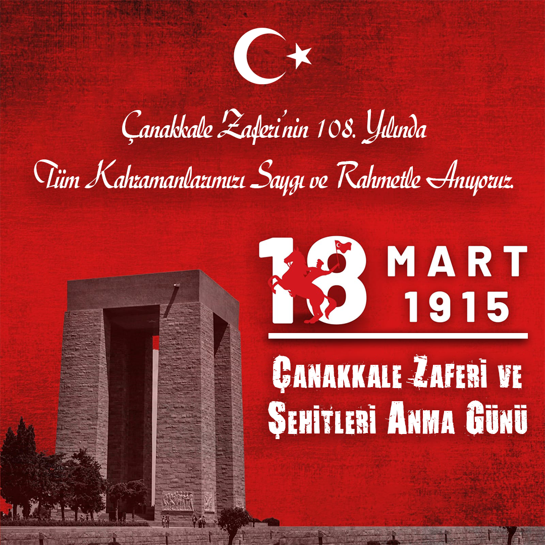 İl Müdürümüz Serdar Demirci’nin 18 Mart Çanakkale Zaferi ve Şehitleri Anma Günü Mesajı 