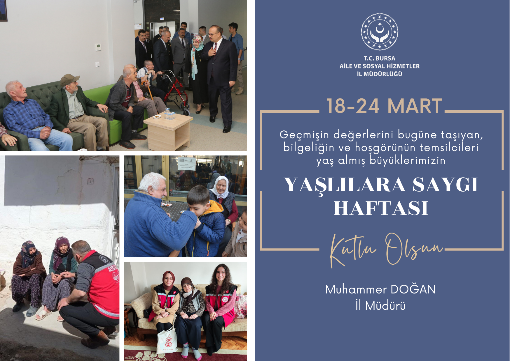 Bilgeliğin ve Hoşgörünün Temsilcileri Yaşlılarımızın Haftası Kutlu Olsun