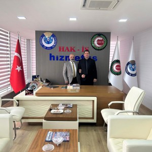 İl Müdürümüz Serdar Demirci’ den, Hak-İş Erzincan İl Başkanı ve Hizmet-İş Sendikası Şube Başkanı Harun Mutlu’ya ziyaret. - fotoğraf 1