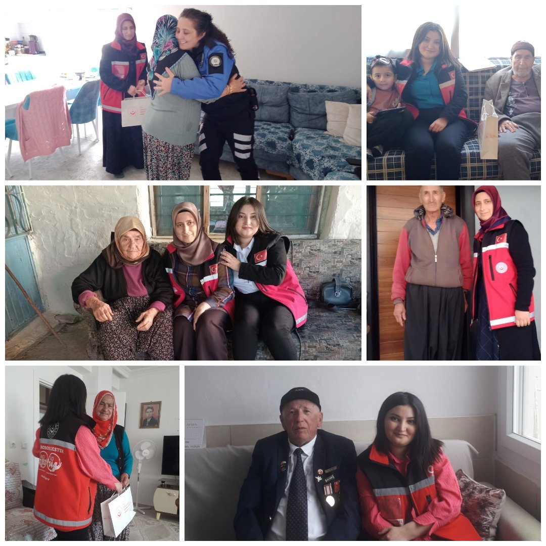 Bayramın ilk gününde  aziz şehitlerimizin baş tacı aileleri ve kahraman gazilerimizi ziyaret ederek bayramlaştık.  📍 Erdemli - fotoğraf 1