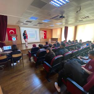 #MezitliSHM, Mezitli Ulaştırma Hizmetleri Mesleki ve Teknik Anadolu Lisesi öğrencilerine " Öfke kontrolü ve Akran Zorbalığı" konulu eğitim verdi. - fotoğraf 1