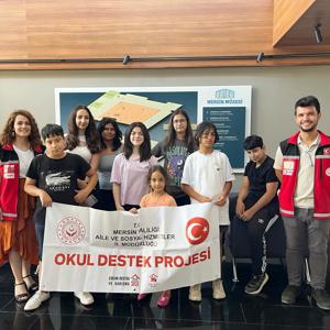 #YenişehirSHM, İl Müdürlüğümüz #ÇocukHakları Komite üyesi çocuklarımız ve #OkulDestekProjesi çocuklarımız ile Mersin Deniz ve Arkeoloji Müzesini ziyaret etti. - fotoğraf 3