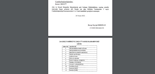 12 Müfettiş Yardımcısı Müfettiş Kadrolarına Atandı.