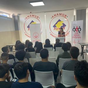 #AnamurSHM, Anamur Özel Final Anadolu Lisesi öğrencilerine ''Kadına Yönelik Şiddetle Mücadele, #KADES, 6284 Sayılı Kanun, #ALO112 ve #ALO183'' konularında eğitim düzenledi.      - fotoğraf 1