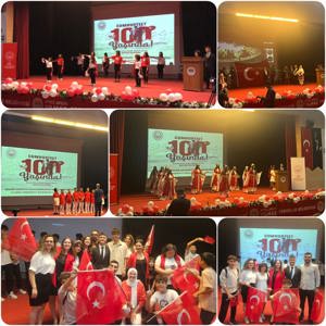 Ey yükselen yeni nesil!İstikbal sizsiniz.Cumhuriyetibiz kurduk,onu yükseltecek ve yaşatacak sizsiniz! Mersin Çekom Çocuklarımızın #Cumhuriyetimizin100.Yılı kutlamaprogramı  @Toroslarbld  ev sahipliğinde gerçekleştirildi. 📍Toroslar Belediyesi Yunus Emre Kültür Merkezi  - fotoğraf 1