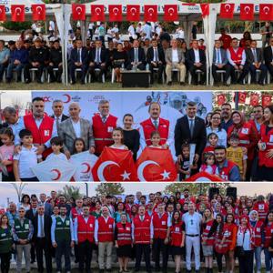 #KIZILAYHAFTASI'nda Millet Bahçesi'nde düzenlenen etkinliğe kamu kurum ve kuruluşların yöneticileri, personelleri, öğrenciler, öğretmenler, Kızılay ve Yeşilay gönüllüleri katıldı. - fotoğraf 2