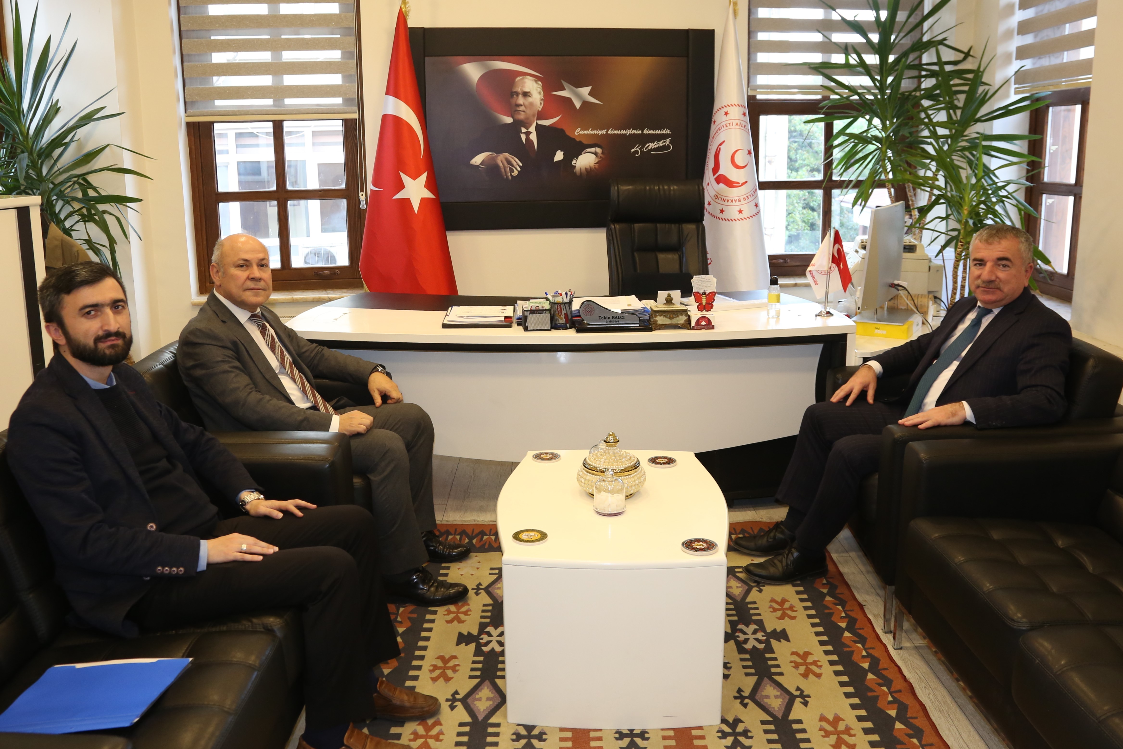 Havza Belediye Başkanı Sebahattin Özdemir'den İl Müdürümüz Tekin Balcı'ya ziyaret