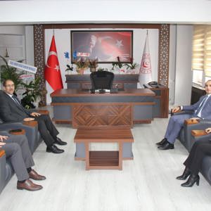 Bayat Kaymakamı Sayın Seher SÖYLER, İskilip Kaymakamı Sayın Ramazan POLAT ve Uğurludağ Kaymakamı Sayın Mehmet Buğra KATIRCI, İl Müdürümüz Sayın Sahit AYDIN'a hayırlı olsun ziyaretinde bulundular. - fotoğraf 1