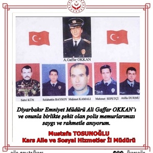 Diyarbakır Emniyet Müdürü Ali Gaffar OKKAN’ı Rahmetle Anıyoruz. - fotoğraf 1