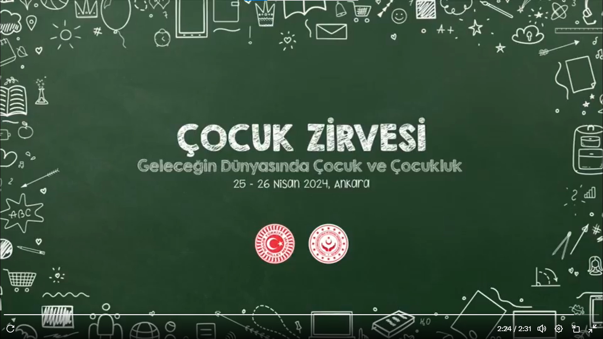 25-26 Nisan "Geleceğin Dünyasında Çocuk ve Çocukluk" temasıyla Çocuk Zirvesi