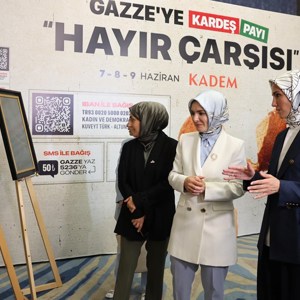 Aile ve Sosyal Hizmetler Bakanımız Göktaş, KADEM'in Gazze'ye yardım için düzenlediği hayır çarşısını ziyaret etti - fotoğraf 4