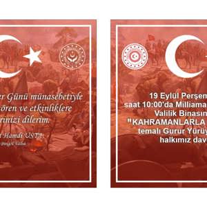 19 Eylül Gaziler Günü münasebetiyle düzenlenecek olan etkinliğe tüm Bingöl Halkı davetlidir. - fotoğraf 1