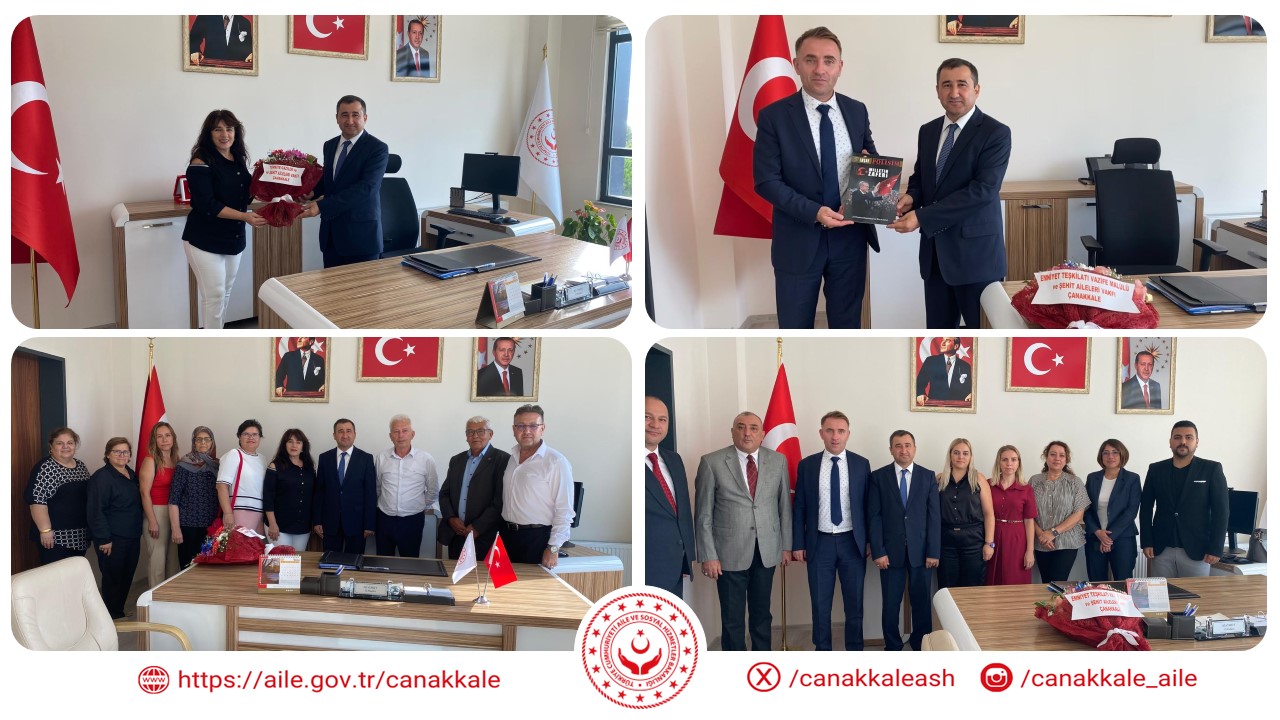 Şehit ve Gazi Derneklerinden İl Müdürümüze Ali ÖMÜT'e Anlamlı Ziyaret