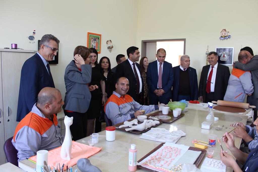 Azerbaycan Cumhuriyeti Çalışma ve Halkın Sosyal Güvenliği Bakanlığı Teknik Heyeti Saray Engelsiz Yaşam ve Rehabilitasyon Merkezinde İncelemelerde Bulundu