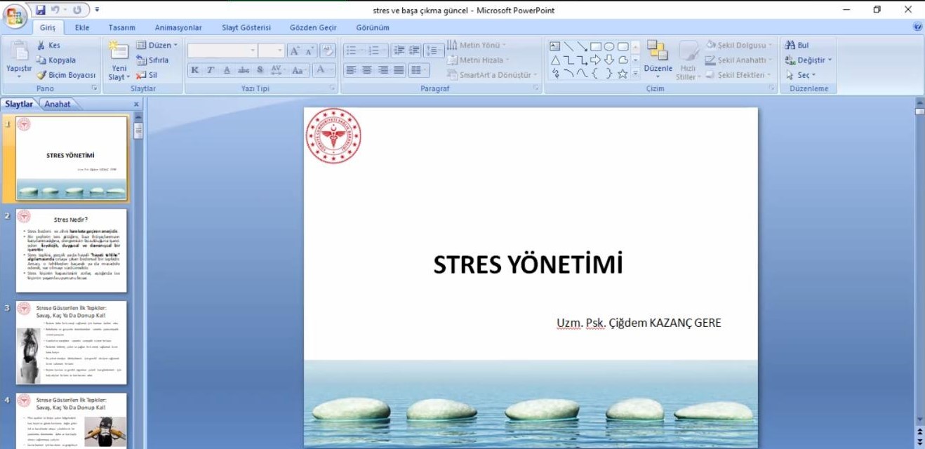 Kreş ve Gündüz Bakımevlerine Stres Yönetimi Eğitimi Verildi