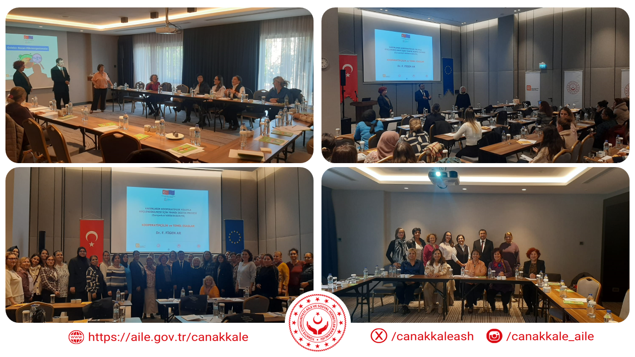 Kadınların Kooperatifler Yoluyla Güçlendirilmesi Projesi Kapsamında, İlimizde Düzenlenen Eğitimlere İl Müdürümüz Ali ÖMÜT Katılım Sağladı