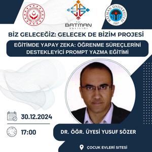 “Eğitimde Yapay Zeka: Öğrenme Süreçlerini Destekleyici Prompt Yazma Eğitimi” etkinliği - fotoğraf 2