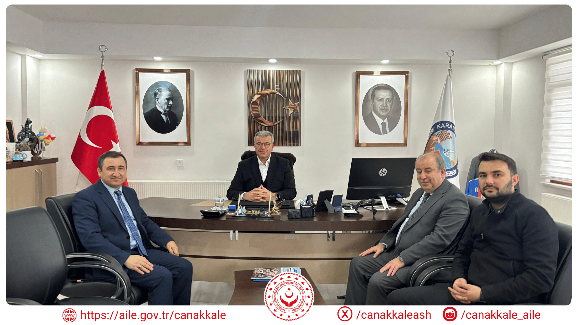 İl Müdürümüz Ali ÖMÜT, Karabiga Belediye Başkanı Ahmet ELBİ’yi Ziyaret Etti