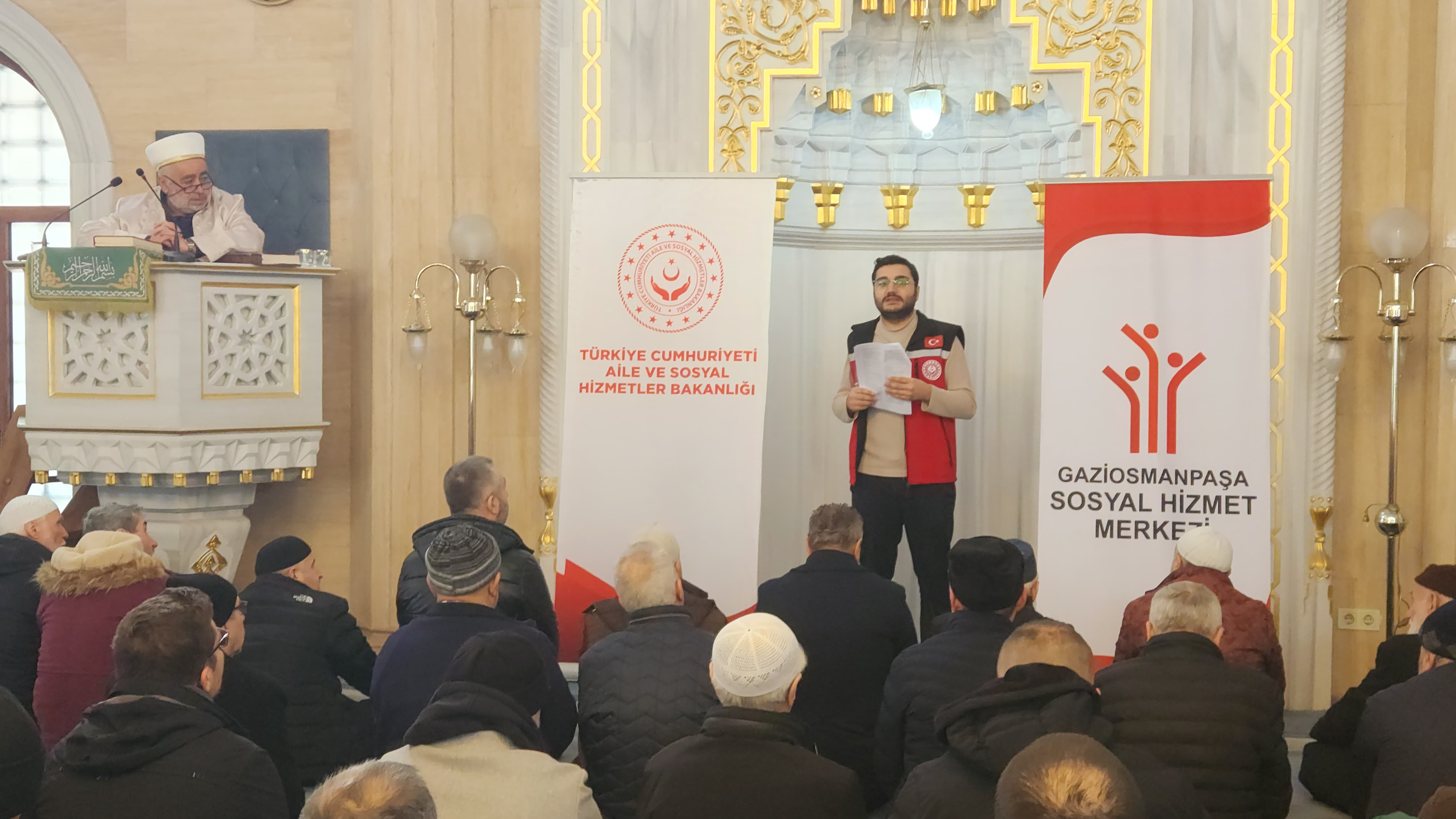 Sosyal Hizmet Merkezlerimiz tarafından ilimiz genelindeki camilerde cuma namazı öncesi koruyucu ve önceliyici hizmetlerimiz kapsamında farkındalık eğitimlerimiz devam ediyor.