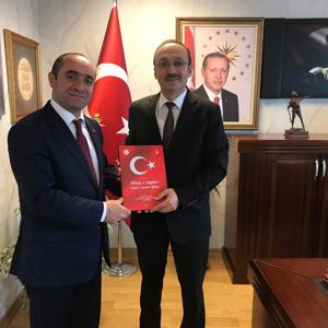 İl Müdürümü H.Haluk AKKOYUNLU, Şehit ve Gaziler Genel Müdürü Selim ÇELENK Bey'i Makamında Ziyaret Etti - fotoğraf 1