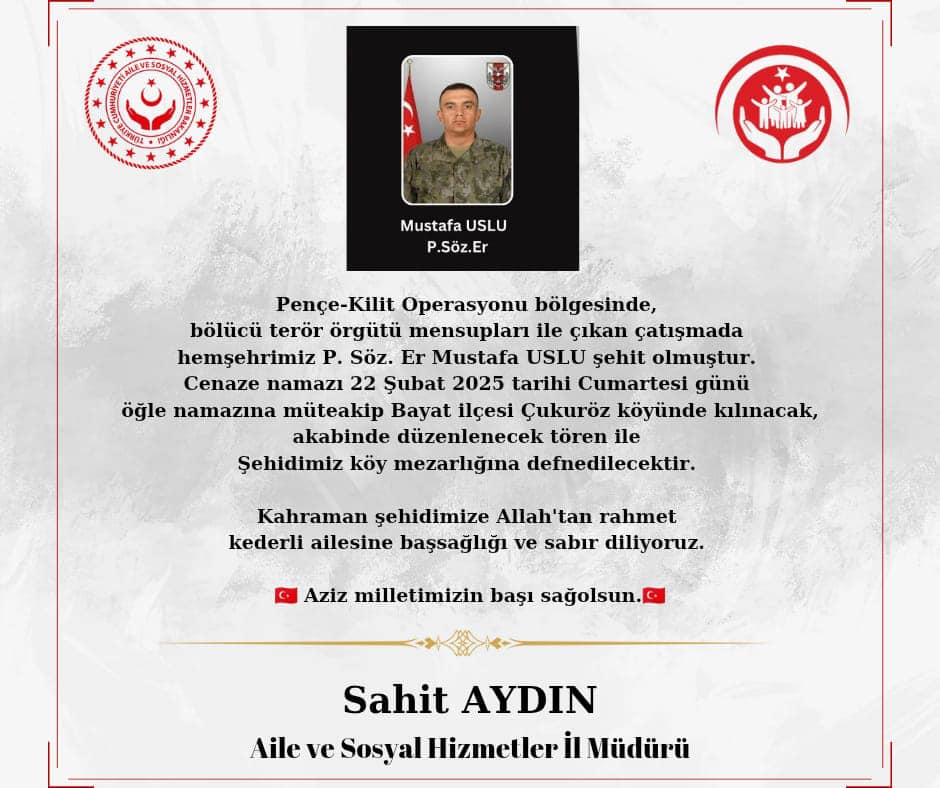 AZİZ MİLLETİMİZİN BAŞI SAĞOLSUN