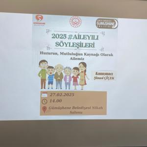 Türkiye Aile Yılı Söyleşileri” kapsamında söyleşi gerçekleştirildi! - fotoğraf 1