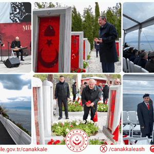 Çanakkale Zaferi’nin 110. yıl dönümünde, Şehitler Abidesi’nde düzenlenen törende Aziz Şehitlerimizin Kıymetli Aileleri ve Kahraman Gazilerimizle Bir Araya Geldik. - fotoğraf 2