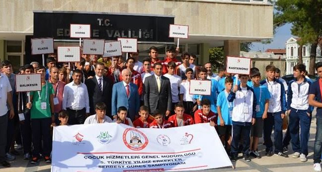 ÇHGM 5. Güreş Şampiyonası Edirne’de yapıldı