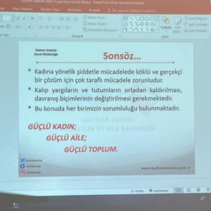 Sungurlu SHM Aile Yılı Etkinlikleri ve Şiddet Önleme Merkezi (ŞÖNİM) Bilgilendirme Eğitimi  - fotoğraf 2