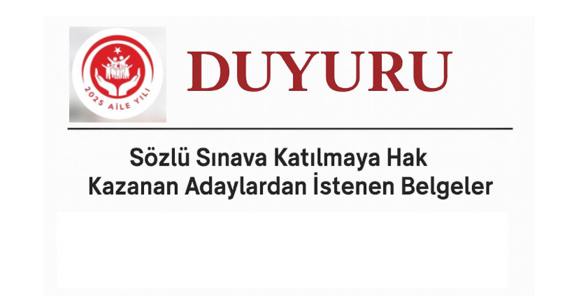 2025 Yılı Engelli, Eski Hükümlü/Terörle Mücadelede Malul Sayılmayacak Şekilde Yaralananların (TMY) Sürekli İşçi (Temizlik Görevlisi) Olarak İstihdam Edilmesine Yönelik Duyuru