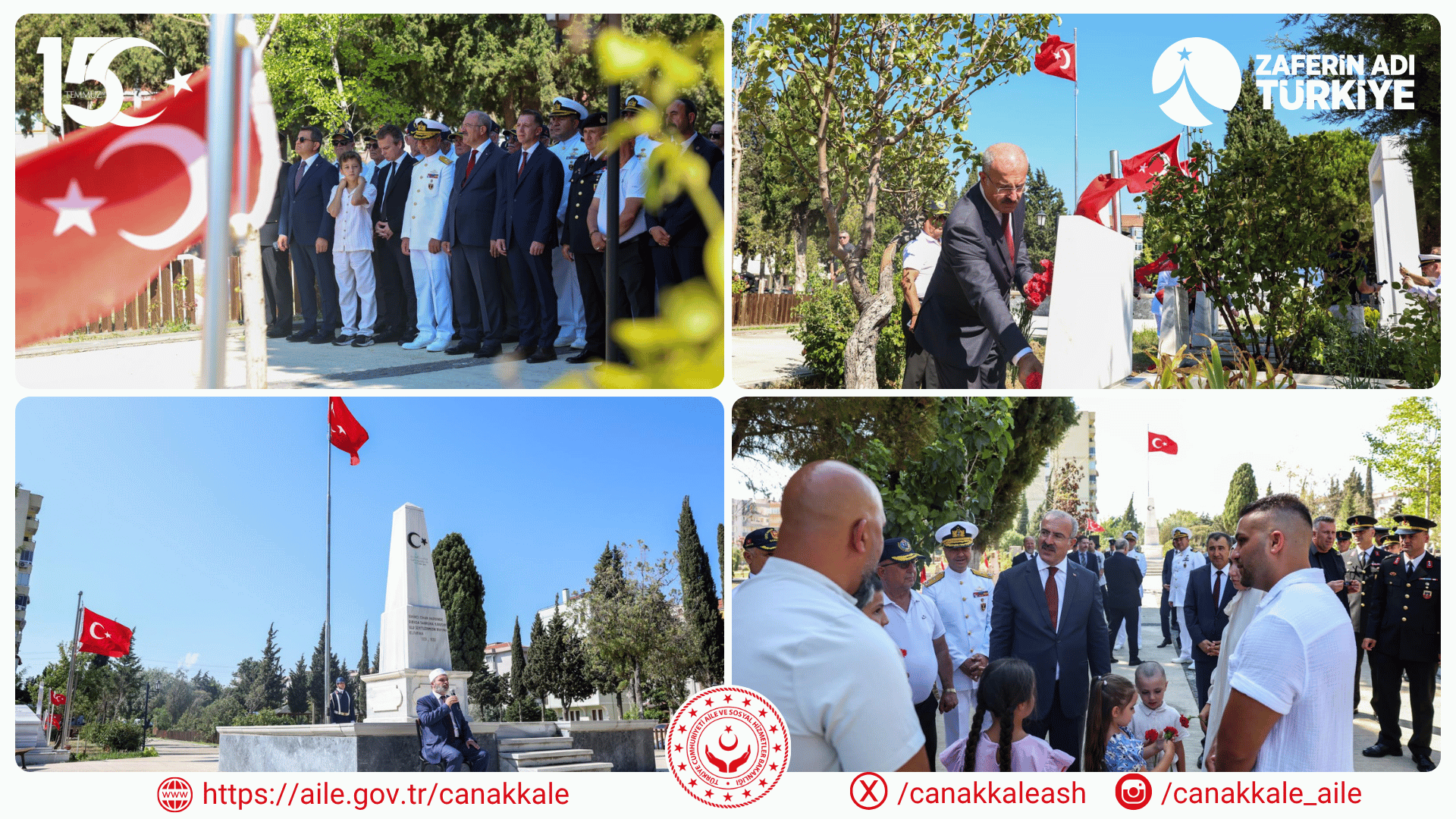 Hastane Bayırı Şehitliği’nde Düzenlenen Anma Programında Aziz Şehitlerimiz Rahmet, Minnet Ve Şükranla Anıldı